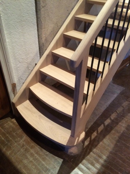Escalier sur-mesure rambarde bois/métal 15
