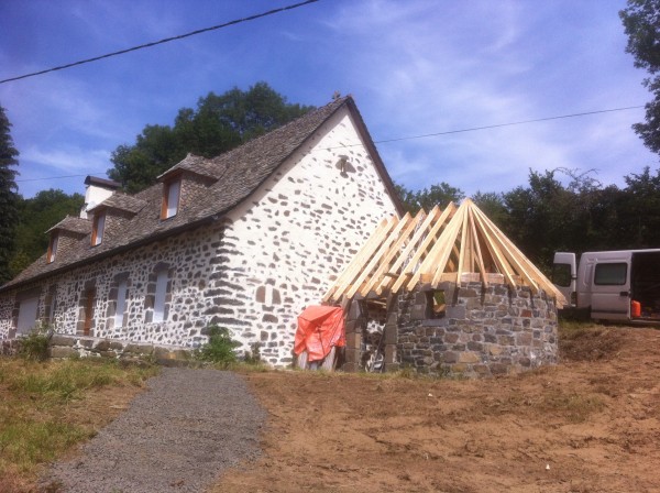 Charpente à façon maison Auvergnate